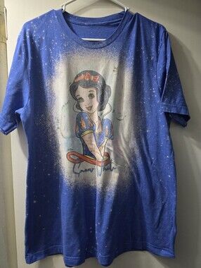 Blue Girls' Graphic Snow Princess T‑Shirt